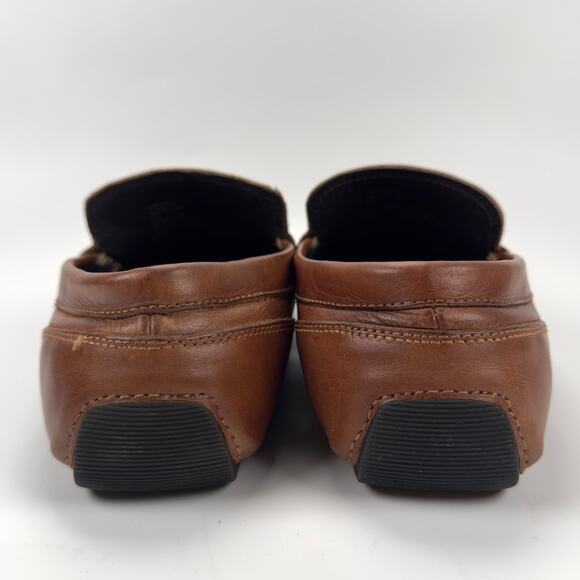 Steve Madden Men's Loafers JAYDEN Brown Leather Shoes Size 8M - Picture 3 of 9